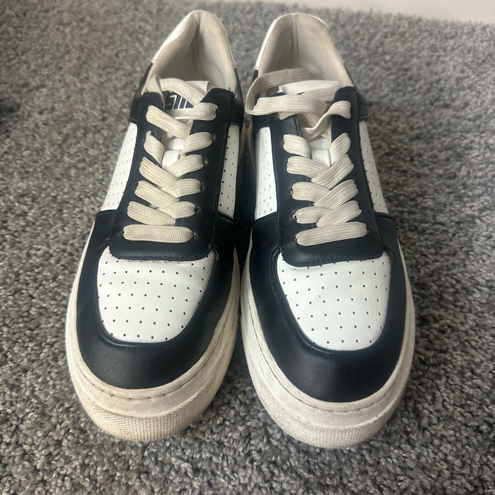 Steve Madden Black and White Women's Sneakers